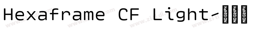 Hexaframe CF Light字体转换